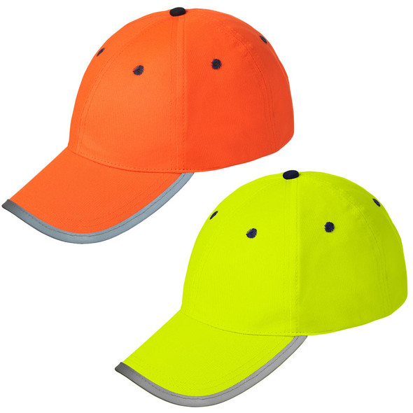 Hi-Vis Reflective Safety Ball Cap - Breathable | Pack/6 | Pioneer 147/148   Safety Supplies Canada