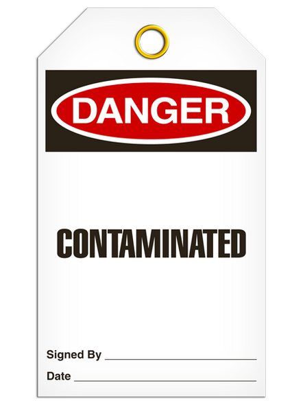 Danger - Contaminated  | Pack /25 | INCOM