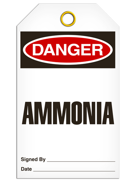 Danger - Ammonia  | Pack of 25 | INCOM