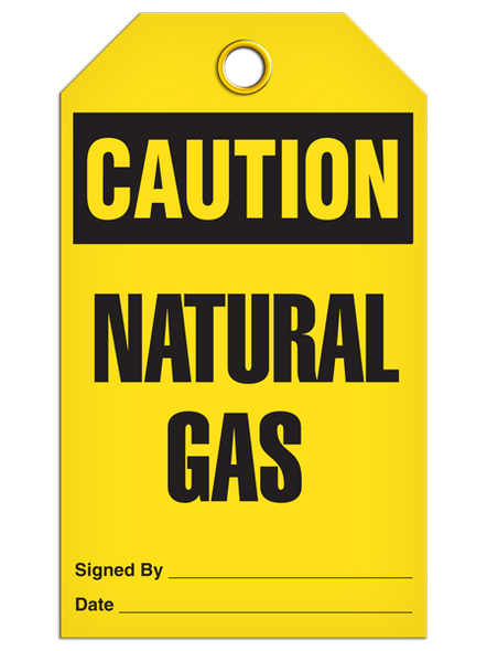 Caution - Natural Gas  | Pack of 25 | INCOM