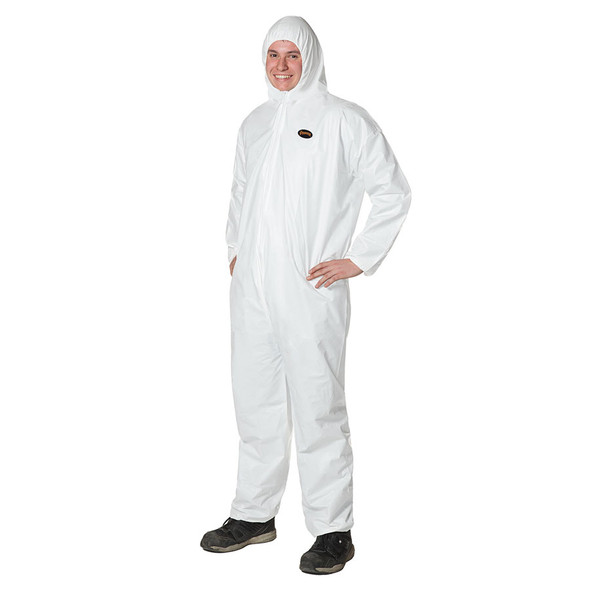 Microporous Chemical Protective Coverall | 12 Pkg | Pioneer 2055   Safety Supplies Canada