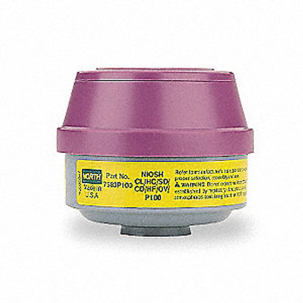 Mercury Vapor and Chlorine Cartridge | P100 Particulate Filter and ESLI | North  75852P100L   Safety Supplies Canada