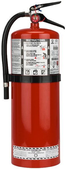 Steel Dry Chemical ABC Fire Extinguisher | 20 lb | StrikeFirst WBDLSB20   Safety Supplies Canada