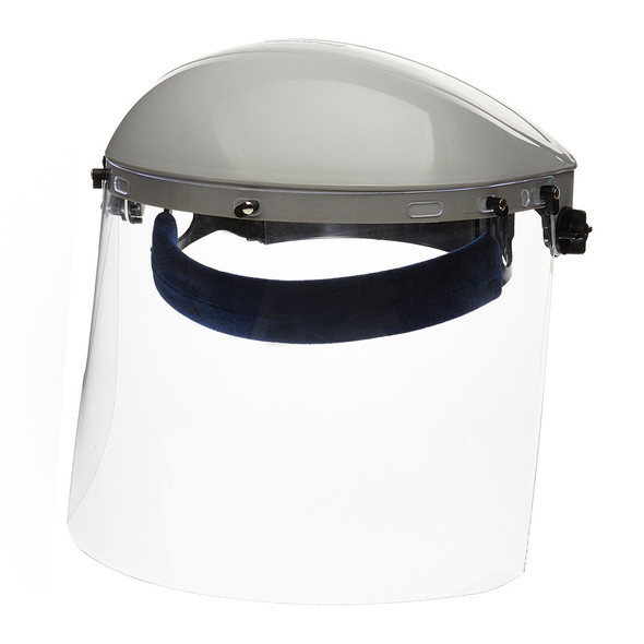 Single Crown Face Shield with Window & Ratcheting Headgear | Sellstrom S30120   Safety Supplies Canada