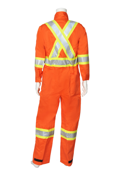 Striped High Visibility FR Coveralls - 7 oz. Westex® by Milliken® FR