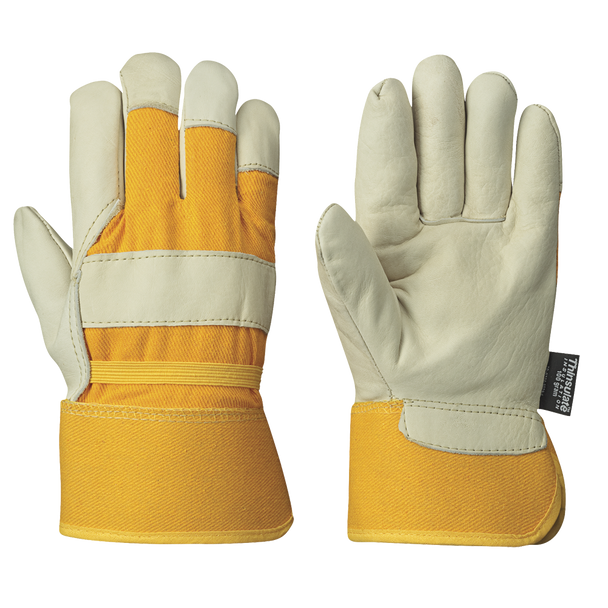 Insulated Fitter's Cowgrain Gloves - 1-PC Palm - Out. Elastic - Thinsulate®  | P 632A/632B   Safety Supplies Canada