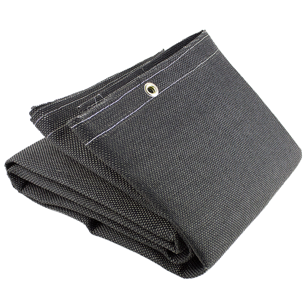 Welding Blanket - 25 oz Vermiculite Coated Fibreglass - 6'x6' - Black S97616   Safety Supplies Canada