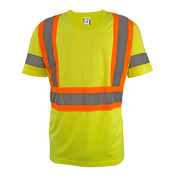 Hi-Vis Micro-Fibre 180 GSM SS T-Shirt | WorkSafe BC | CoolWorks Work Wear