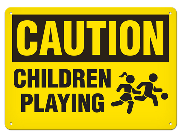 OSHA Safety Sign | Caution Children Play | INCOM SS2058   Safety Supplies Canada