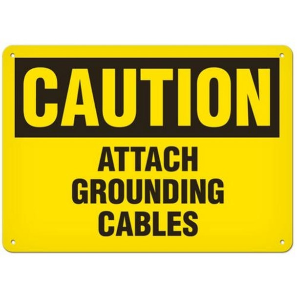 OSHA Safety Sign | Caution Ground Cable | INCOM SS2040   Safety Supplies Canada