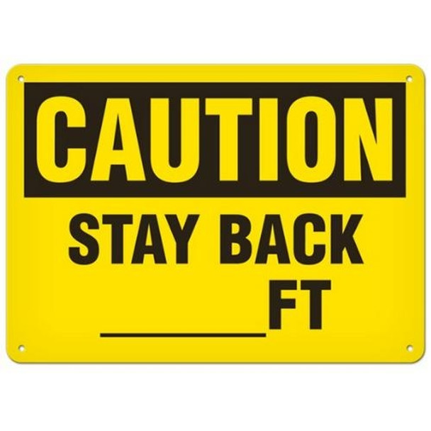 OSHA Safety Sign | Caution Stay Back  | INCOM SS2025   Safety Supplies Canada