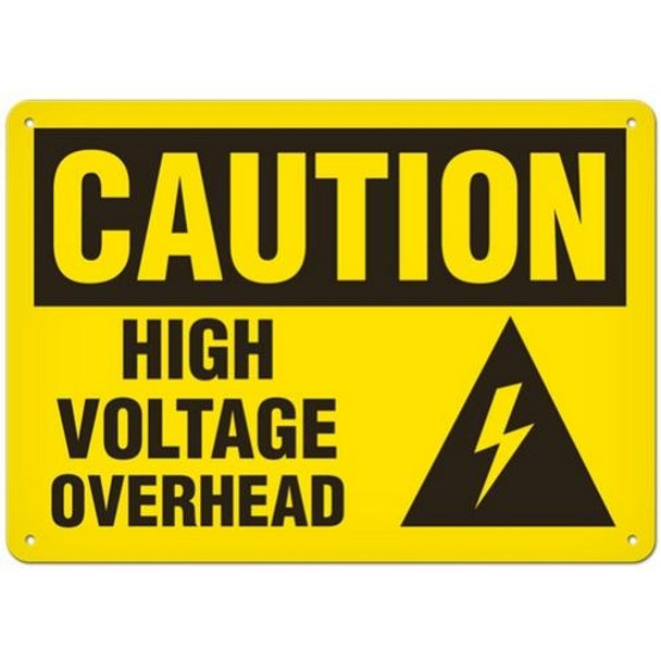 OSHA Safety Sign | Caution Voltage Over | INCOM SS2053   Safety Supplies Canada