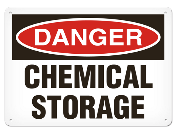 OSHA Safety Sign | Danger Chem Store  | INCOM SS1061V, SS1061A, SS1061VP, SC1061V   Safety Supplies Canada