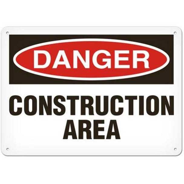 OSHA Safety Sign | Danger Construct Area | INCOM SS1150   Safety Supplies Canada