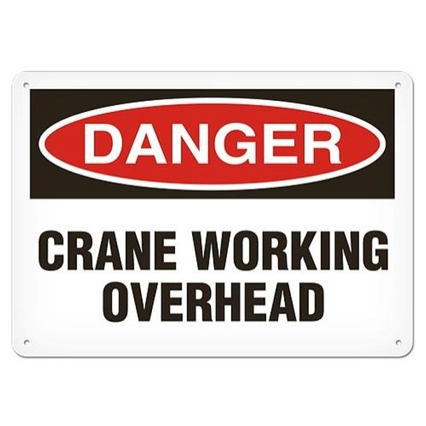 OSHA Safety Sign | Danger Crane Working | INCOM SS1104   Safety Supplies Canada