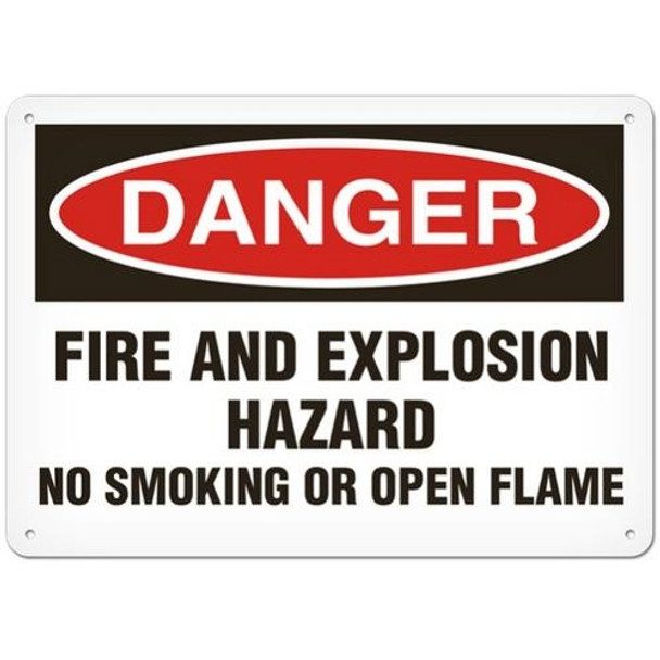 OSHA Safety Sign | Danger Fire&Explosion | INCOM SS1139V, SS1139A, SS1139P, SC1139V, SC1139A, SC1139P, SA1139V, SA1139P   Safety Supplies Canada