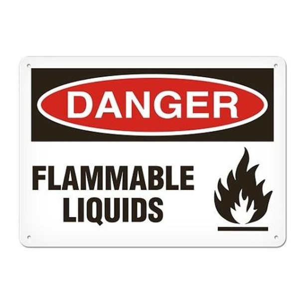 OSHA Safety Sign | Danger Flammable Liq | INCOM SS1027V, SS1027A, SS1027P, SC1027V, SC1027A, SC1027P, SA1027V, SA1027P   Safety Supplies Canada