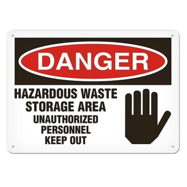 OSHA Safety Sign | Danger Haz Waste  | INCOM SS1001V, SS1001A, SS1001P, SC1001V, SC1001A, SC1001P, SA1001V, SA1001P   Safety Supplies Canada