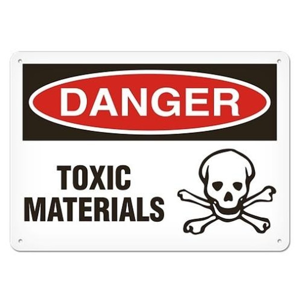 OSHA Safety Sign | Danger Toxic Mat'l  | INCOM SS1036   Safety Supplies Canada