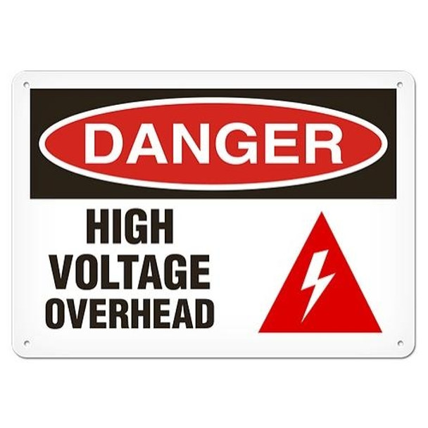 OSHA Safety Sign | Danger Volt Overhead | INCOM SS1112V, SS1112A, SS1112P, SC1112V, SC1112A, SC1112P, SA1112V, SA1112P   Safety Supplies Canada