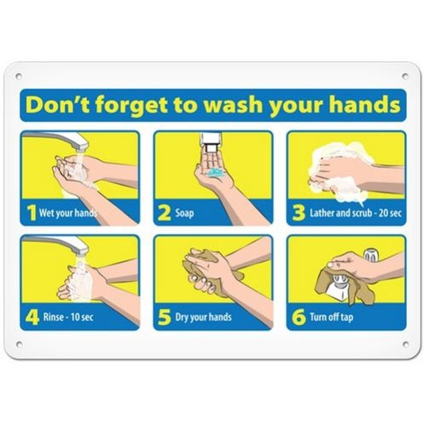 OSHA Safety Sign | Don't Forget To Wash | INCOM SS5081V, SS5081A, SS5081P, SC5081V, SC5081A, SC5081P, SA5081V, SA5081P   Safety Supplies Canada