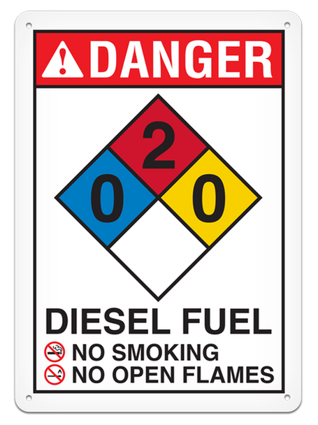 OSHA Safety Sign |NFPA Danger Diesel | INCOM SS4501V, SS4501A, SS4501P, SC4501V, SC4501A, SC4501P, SA4501V, SA4501P   Safety Supplies Canada
