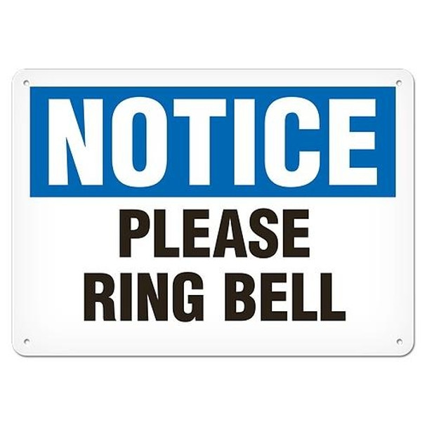 OSHA Safety Sign | Notice Ring Bell  | INCOM SS4011V, SS4011A, SS4011P, SC4011V, SC4011A, SC4011P, SA4011V, SA4011P   Safety Supplies Canada