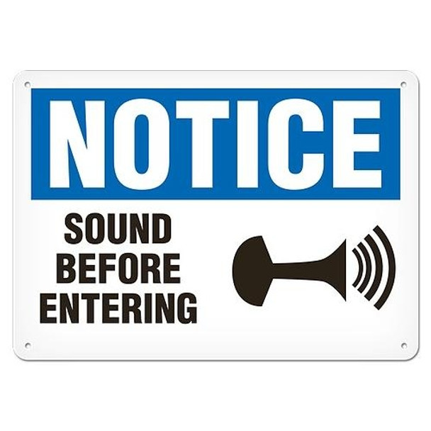 OSHA Safety Sign | Notice Sound Before  | INCOM SS4010V, SS4010A, SS4010P, SC4010V, SC4010A, SC4010P, SA4010V, SA4010P   Safety Supplies Canada