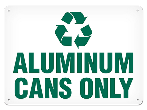 OSHA Safety Sign | Recycle Aluminum Can | INCOM SS5040V, SS5040A, SS5040P, SC5040V, SC5040A, SC5040P, SA5040V, SA5040P   Safety Supplies Canada