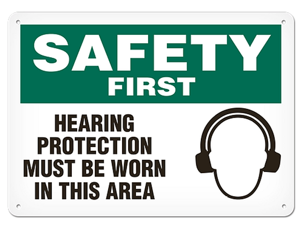 OSHA Safety Sign | Safety Hearing Prot  | INCOM SS5009V, SS5009A, SS5009P, SC5009V, SC5009A, SC5009P, SA5009V, SA5009P   Safety Supplies Canada