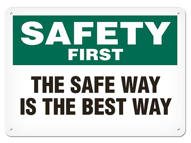 OSHA Safety Sign | Safety Safe Way Best | INCOM SS5023V, SS5023A, SS5023P, SC5023V, SC5023A, SC5023P, SA5023V, SA5023P   Safety Supplies Canada