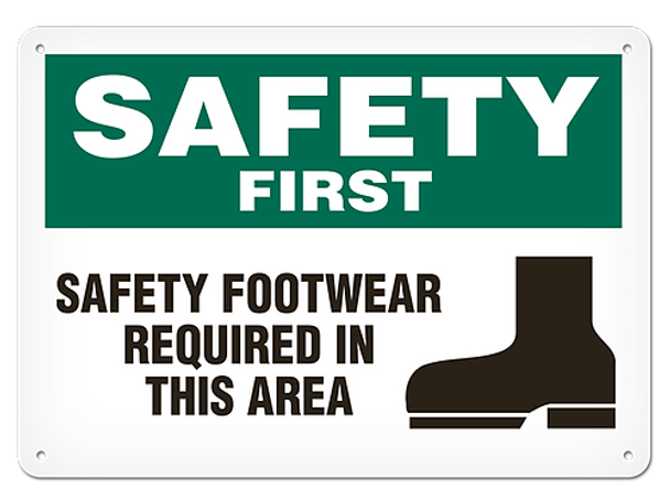 OSHA Safety Sign | Safety Safety Foot  | INCOM SS5013   Safety Supplies Canada