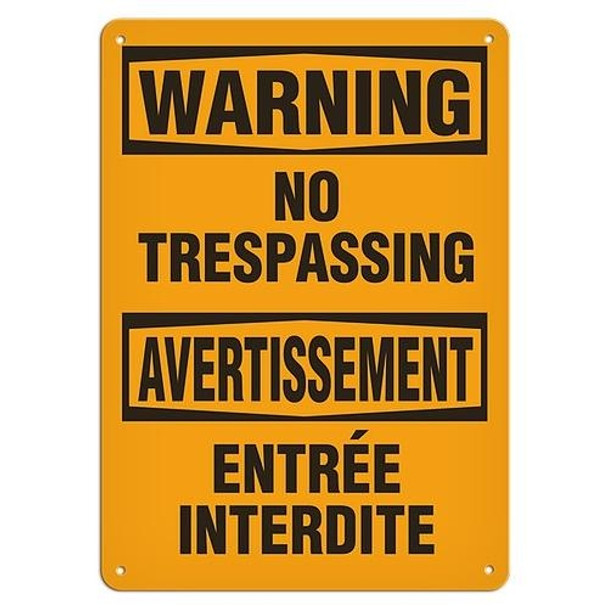 OSHA Safety Sign | Warning E/F No Tress | INCOM SS6015V, SS6015A, SS6015P, SC6015V, SC6015A, SC6015P, SA6015V, SA6015P   Safety Supplies Canada