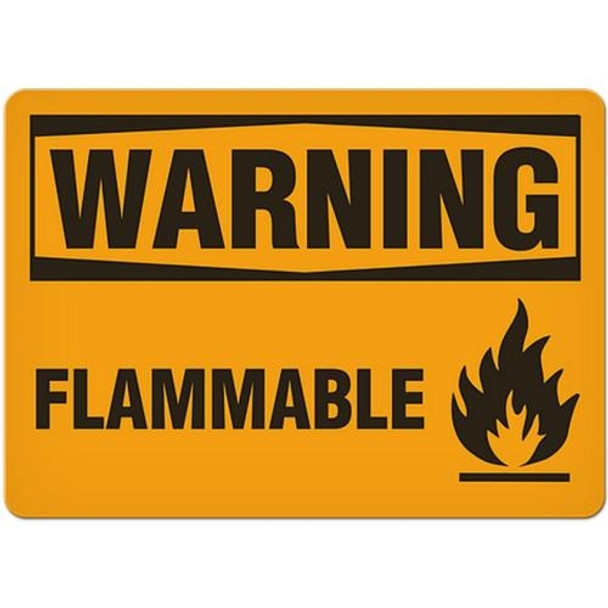 OSHA Safety Sign | Warning Flammable  | INCOM SS3025V, SS3025A, SS3025P, SC3025V, SC3025A, SC3025P, SA3025V, SA3025P   Safety Supplies Canada