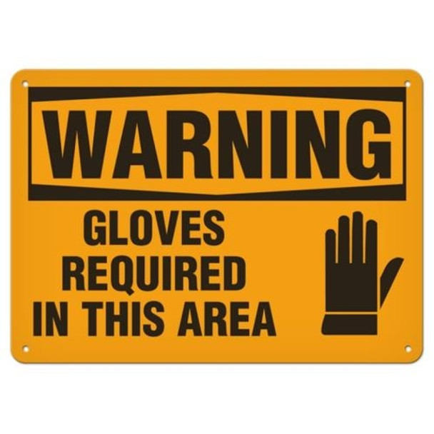 OSHA Safety Sign | Warning Gloves Req | INCOM SS3018V, SS3018A, SS3018P, SC3018V, SC3018A, SC3018P, SA3018V, SA3018P   Safety Supplies Canada