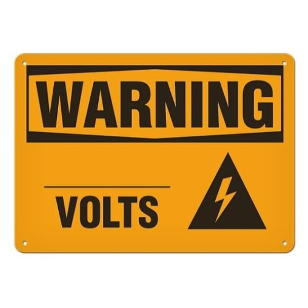 OSHA Safety Sign | Warning Volts  | INCOM SS3043   Safety Supplies Canada