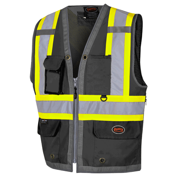 Mesh-Back Surveyor Vest | Pioneer 6671   Safety Supplies Canada