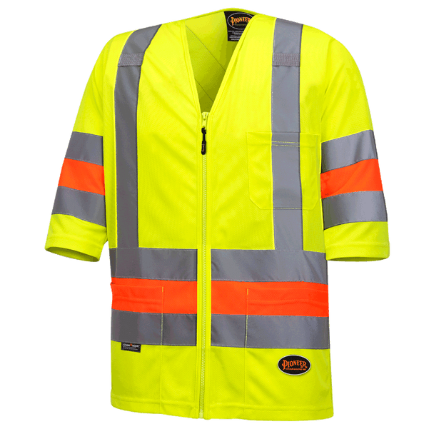 Short-Sleeved Quebec Traffic Shirt | Pioneer 6019   Safety Supplies Canada