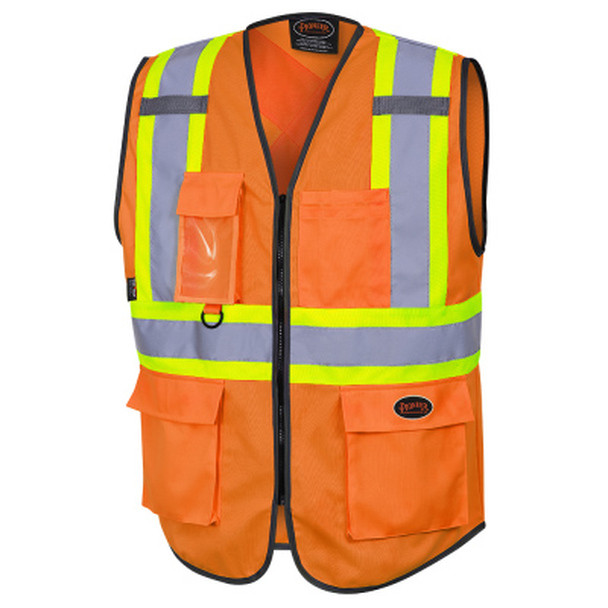 Hi-Viz Zip-Front Safety Vests 6958/6959/6959BK   Safety Supplies Canada