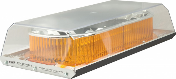 Apollo Low Profile Fleet LED Mini Lightbar Permanent Mount - Dome: Clear, Lens:  16214   Safety Supplies Canada