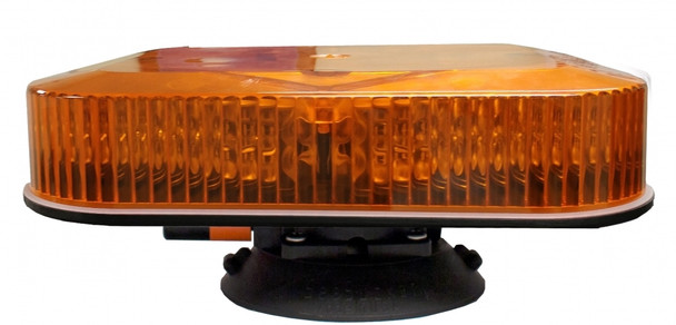 Amber 10" Eclipse Fleet+ LED Mini Lightbar Suction Mount - Dome: Amber, Lens: Am 16610S   Safety Supplies Canada