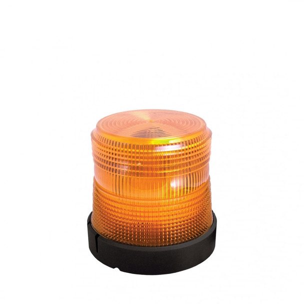 Amber Low Profile Fleet LED Beacon Permanent Mount - Lens: Amber - Y Base 201Z-12V-A   Safety Supplies Canada