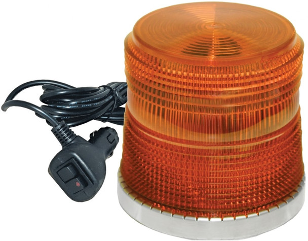 Amber Low Profile Fleet + LED Beacon Magnetic Mount - Lens: Amber - Z Base 20760   Safety Supplies Canada