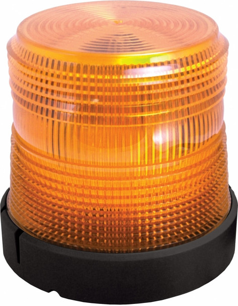 Amber Low Profile Fleet + LED Beacon Permanent Mount - Lens: Amber - Y Base 20796   Safety Supplies Canada