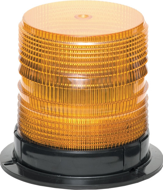 Amber High Profile Fleet LED Beacon Permanent Mount - Lens: Amber 27152   Safety Supplies Canada