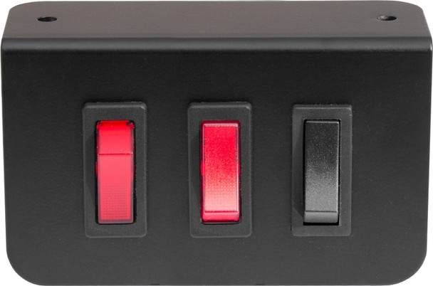 Switch Panel Kit - 2 x Lit Rocker 12Vdc & 1 x N.O. Momentary Rocker - Negative 766171   Safety Supplies Canada
