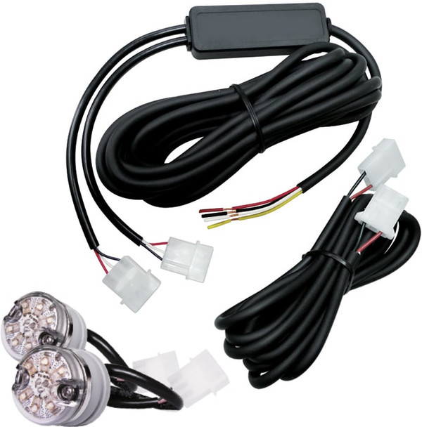 White LED Headlight Inserts Pop-in Mounting w/waterproof connectors - Lens: Clea 80056W   Safety Supplies Canada