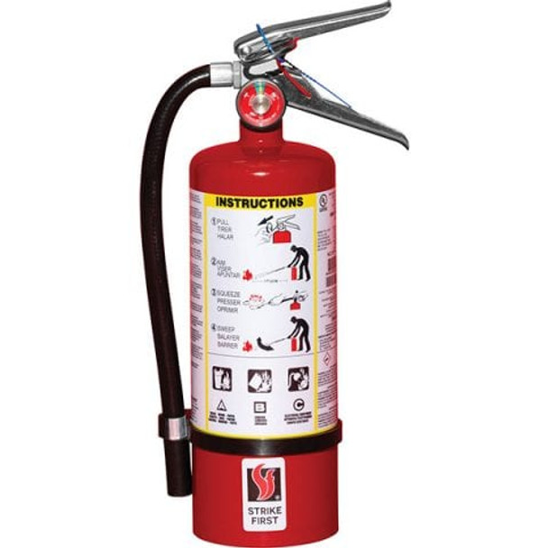 Steel Dry Chemical ABC Fire Extinguisher | 5 lb | StrikeFirst ABC-050VWD   Safety Supplies Canada