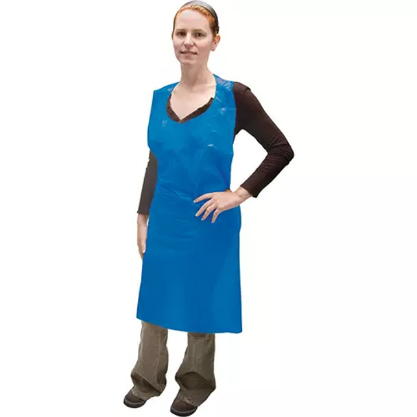 Polyethylene Aprons, Polyethylene, Blue, 35" W x 46" L | Zenith SGR277   Safety Supplies Canada