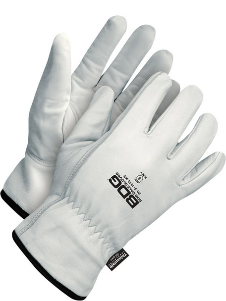 Classic Grain Pearl Goatskin Driver with Thinsulate C100 Lining - Pack of 6 | Bob Dale Gloves 20-9-1610   Safety Supplies Canada